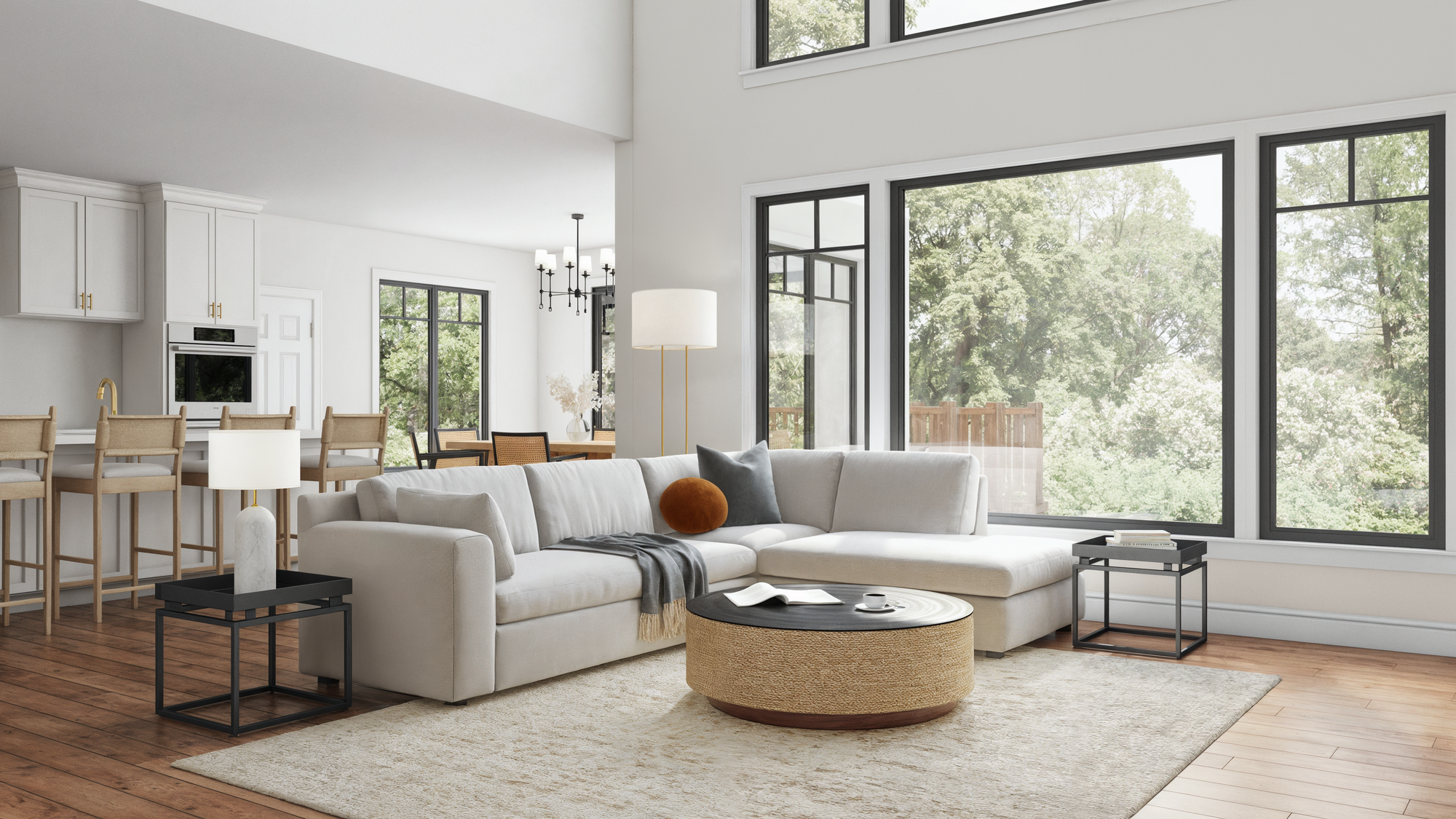 Online Designer Combined Living/Dining 3D Model 2