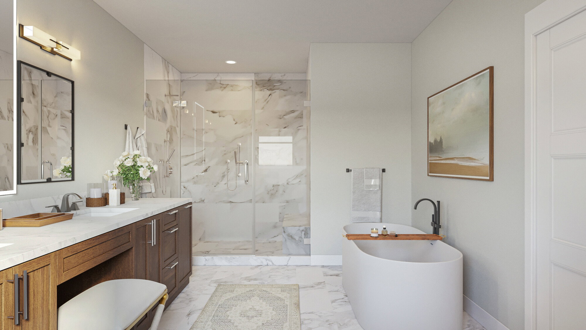 Online Designer Bathroom 3D Model 3