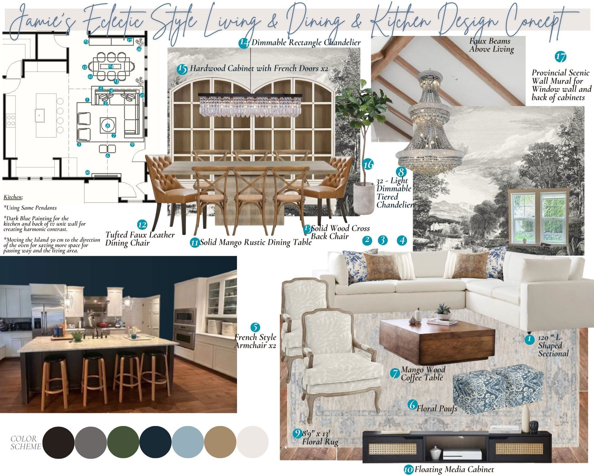 Transitional French Cottage Bath Remodel Suzan S. Moodboard 2 thumb