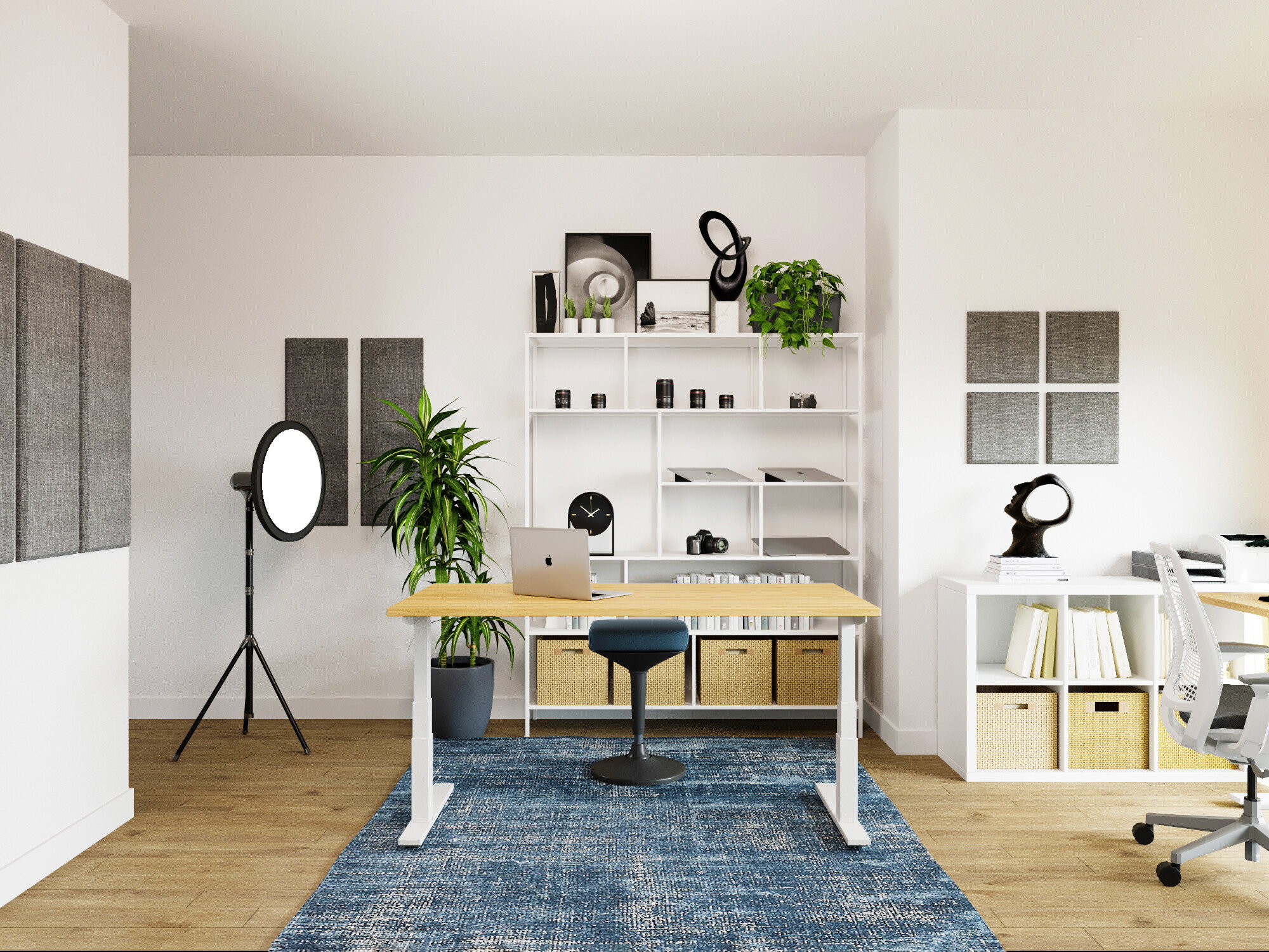 Renderizado de Transformación de Apartamento de Alto Nivel