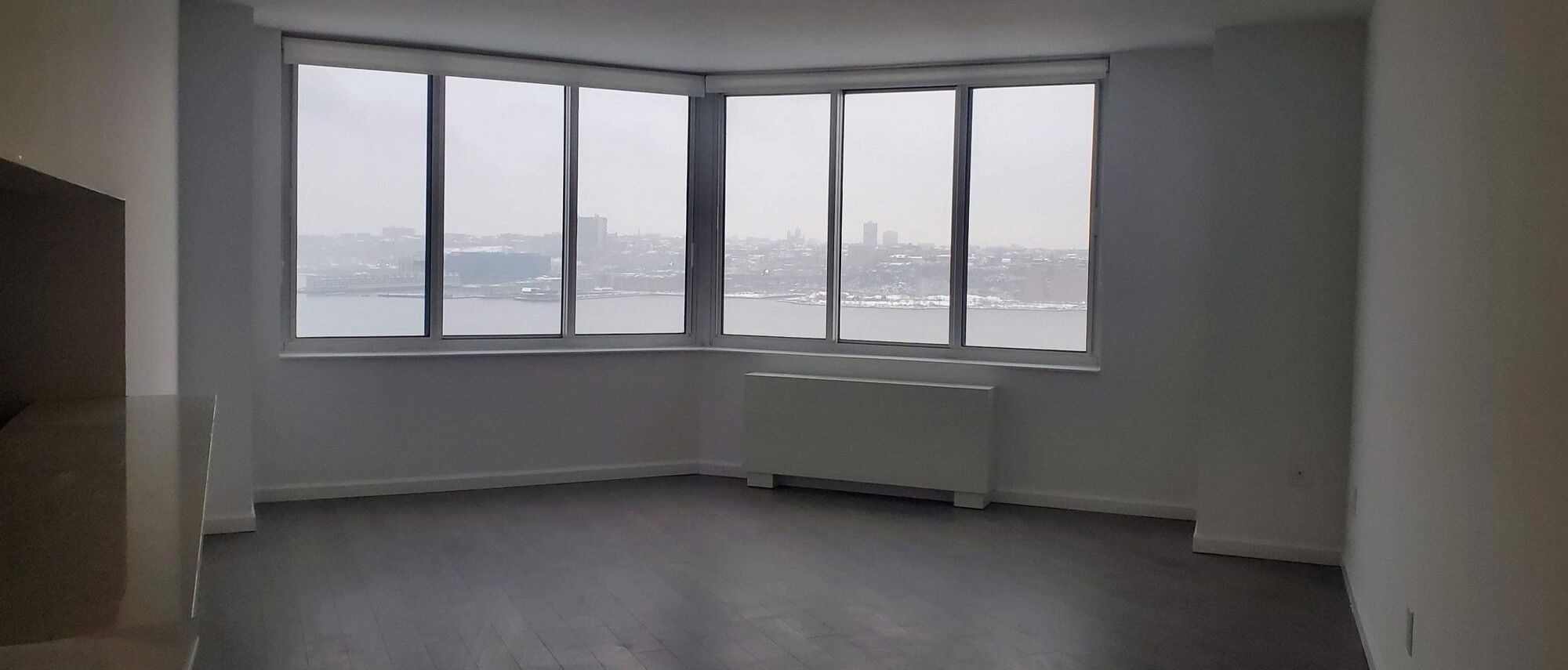 Tranquil Apartment Design with River View  - Before Photo