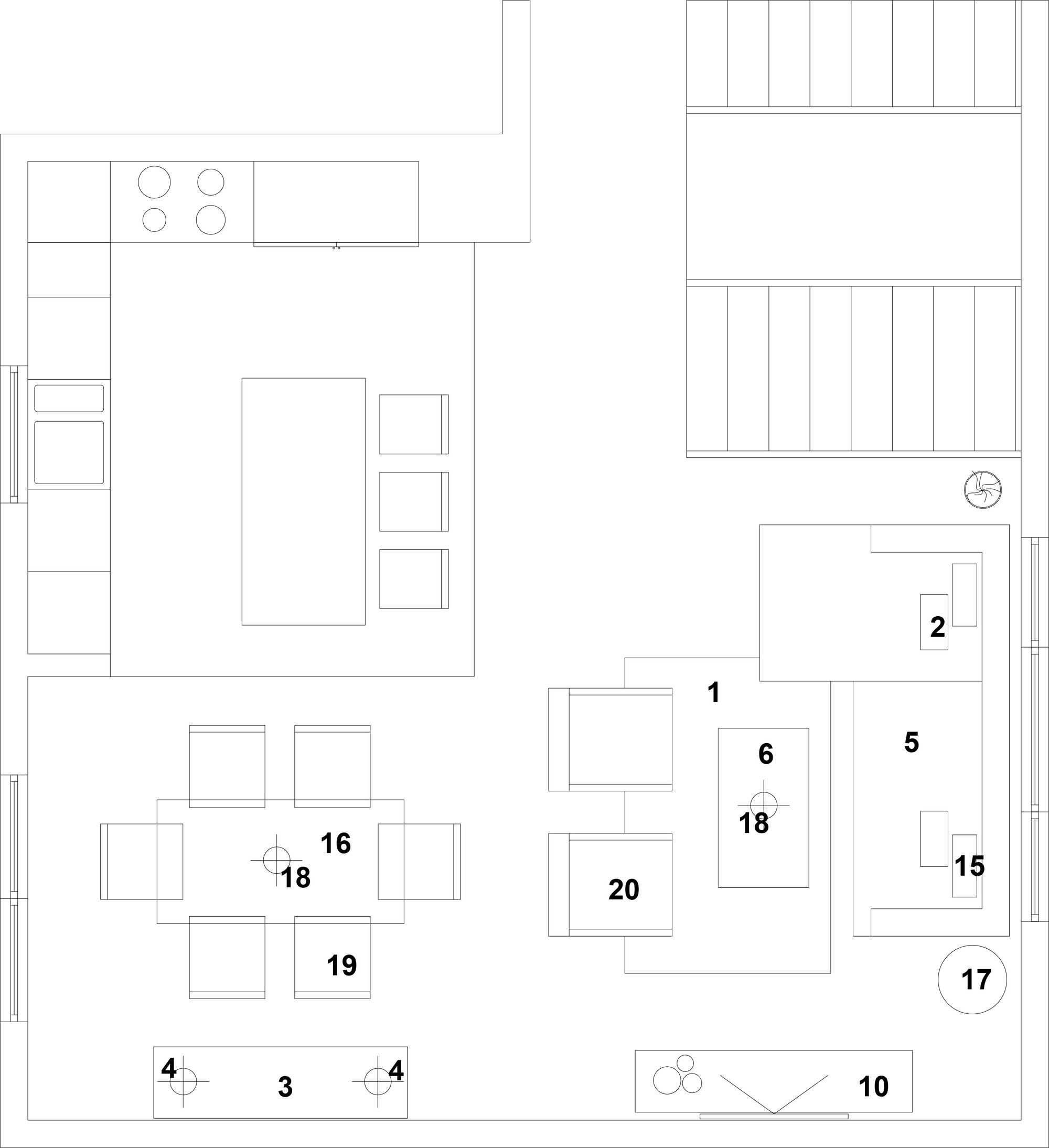 Online Designer Living Room Floorplan