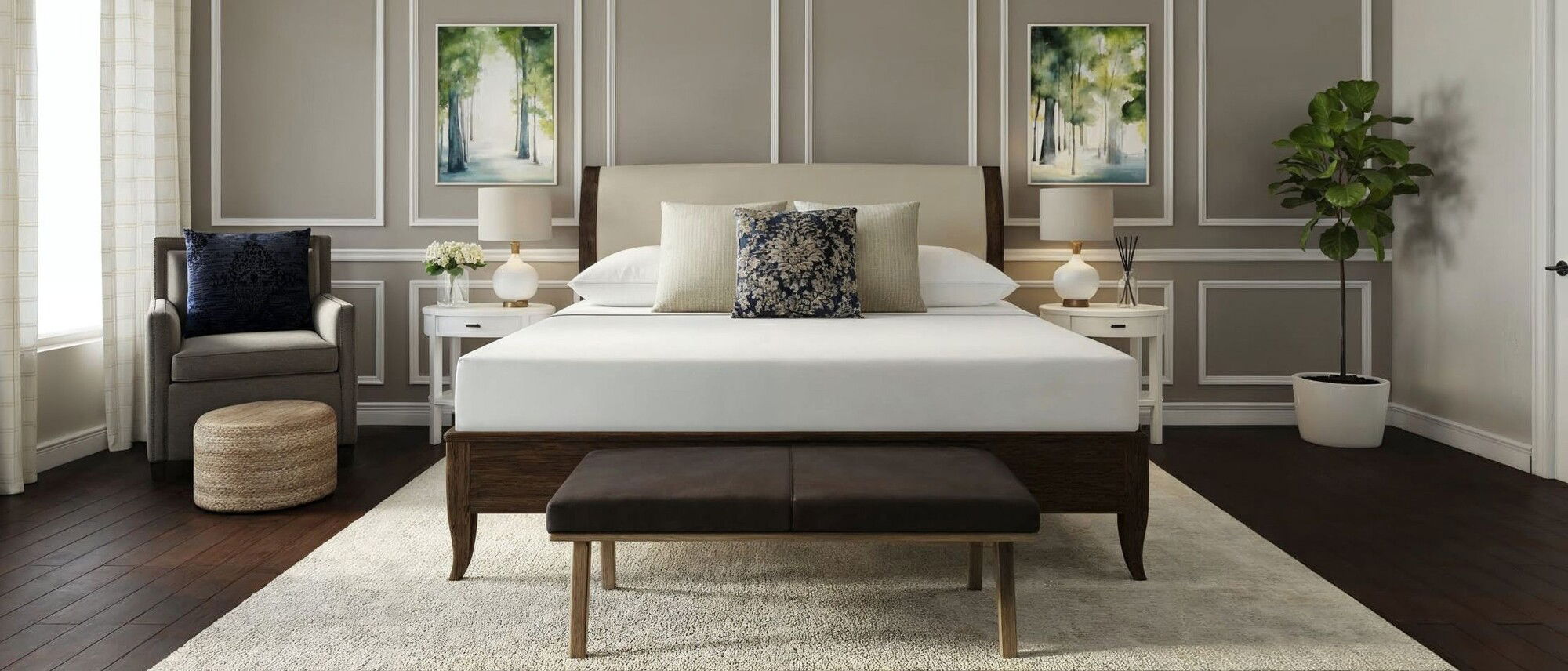 Transitional Bedroom by top Orlando interior designers