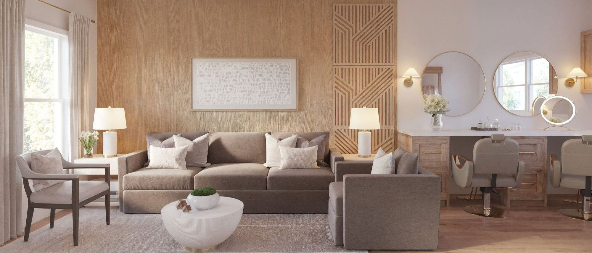 Contemporary Cozy Elegant Home Remodel- After Rendering
