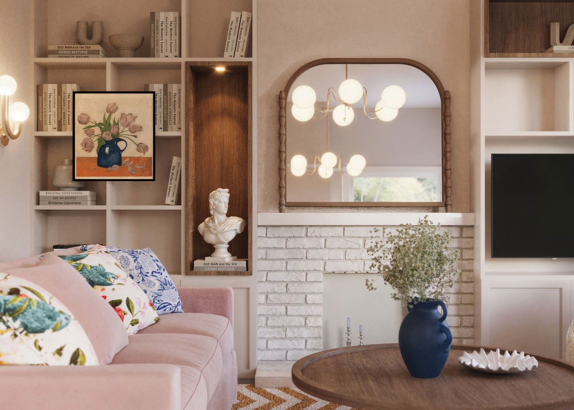 Online Designer Living Room 3D Model 3