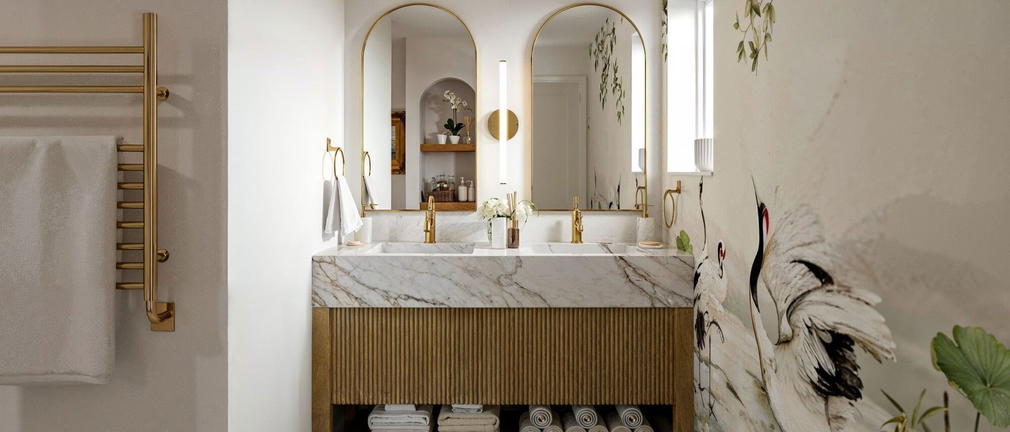 Modern Refreshing Bathroom Interior Design by interior designers in Manhattan, New York