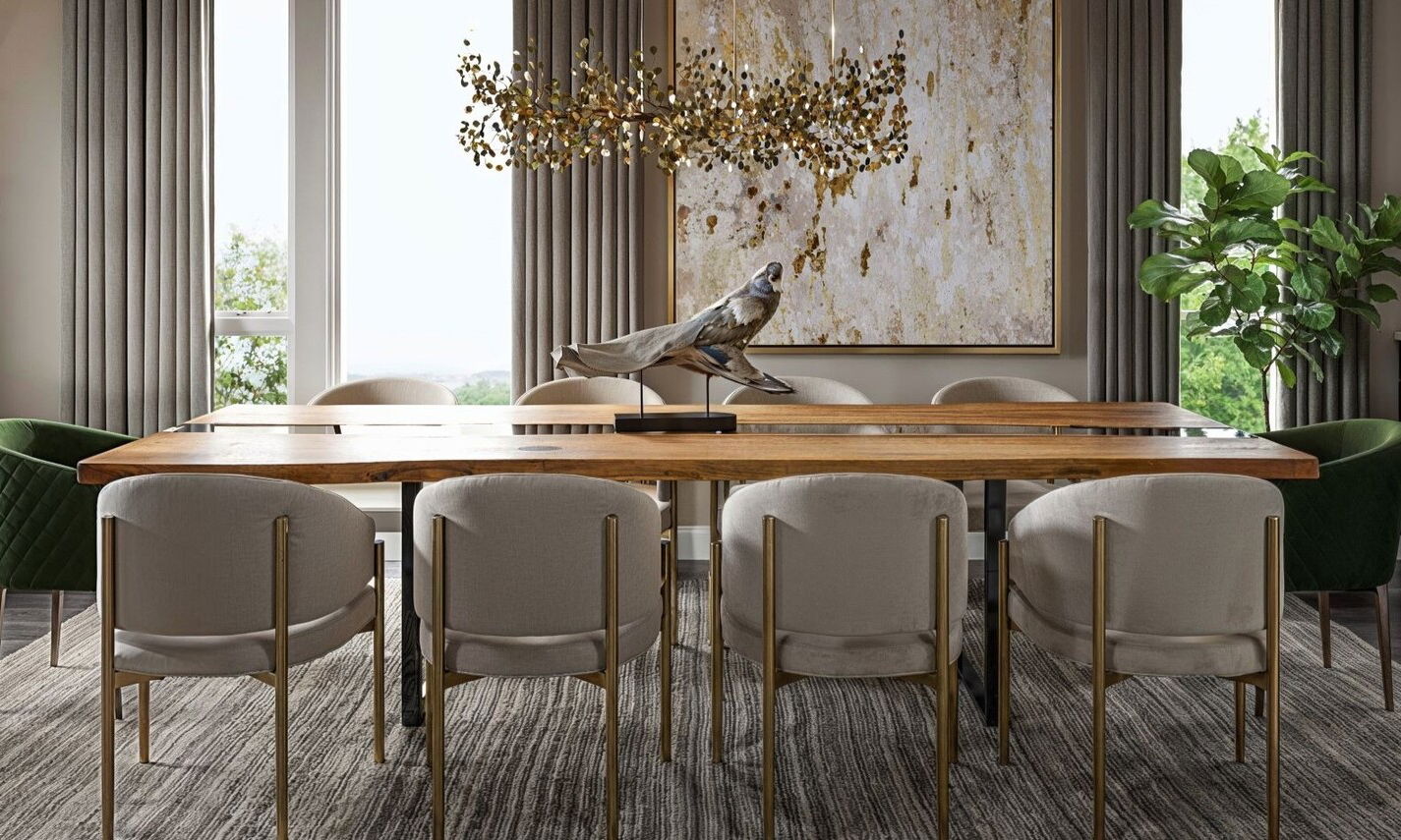 Classy Contemporary Dining Room by interior designers in Baltimore, Maryland