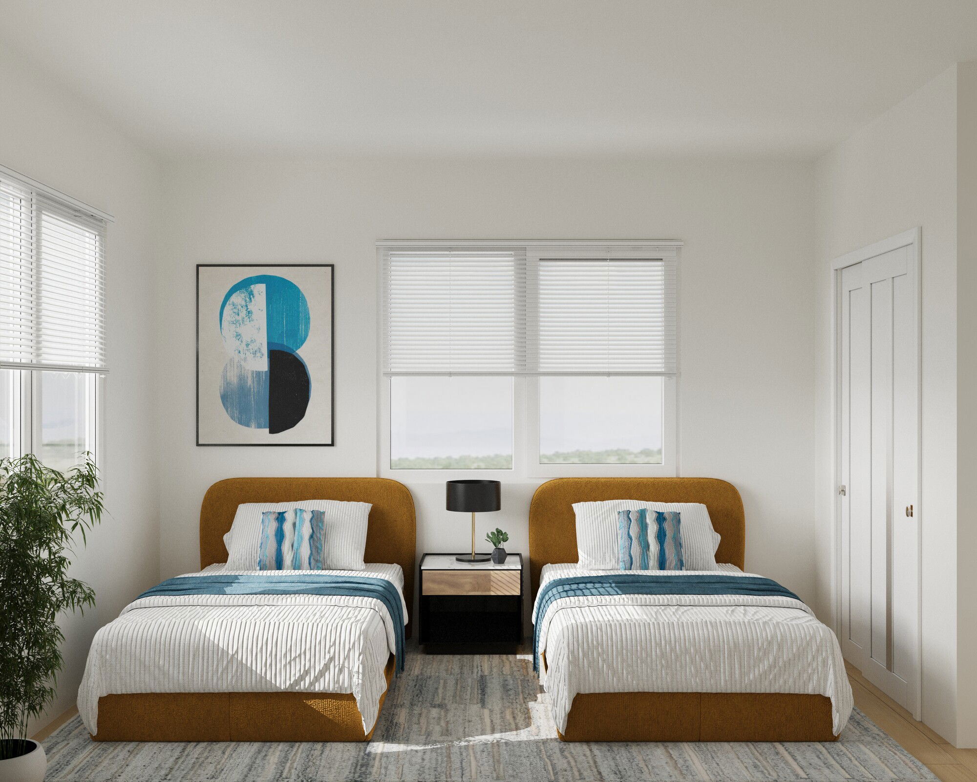 Online Designer Bedroom 3D Model 1