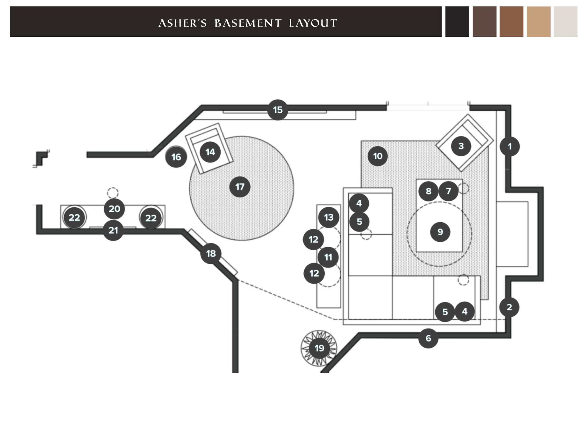 Online Designer Living Room Floorplan
