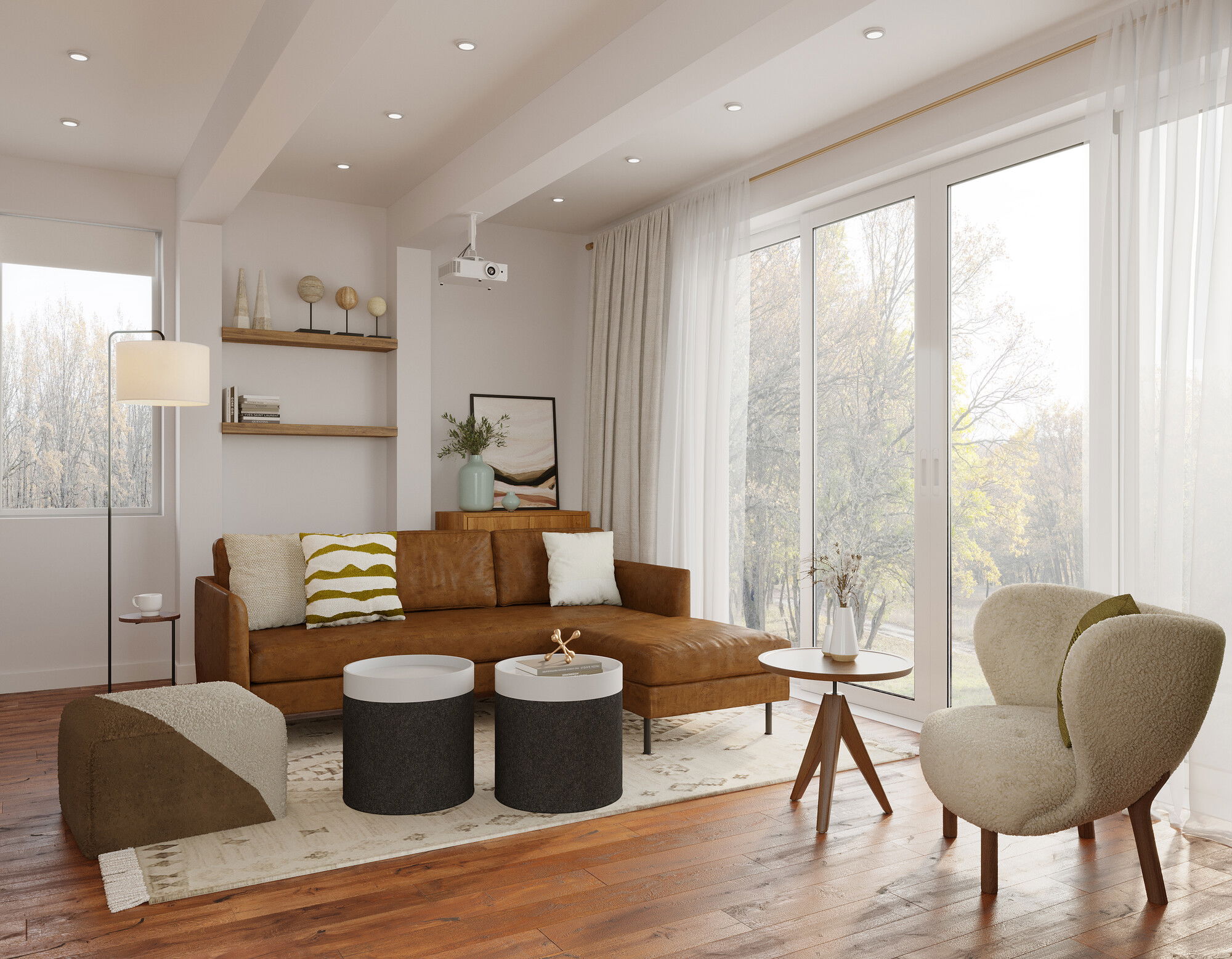 Online Designer Living Room 3D Model 3