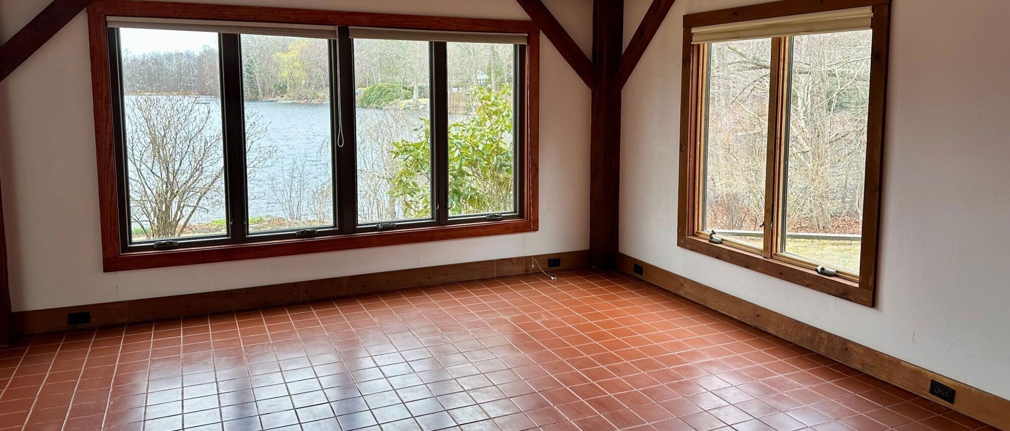 Wood-Toned Rustic Bedroom with Modern Touches- Before Photo