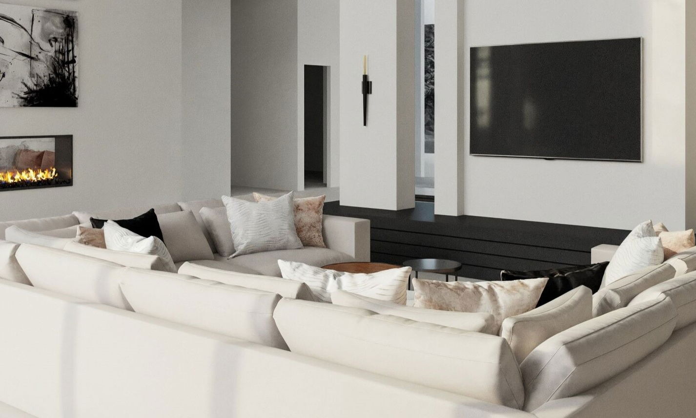 Sleek Modern Home Interior & Patio by top Las Vegas interior designers