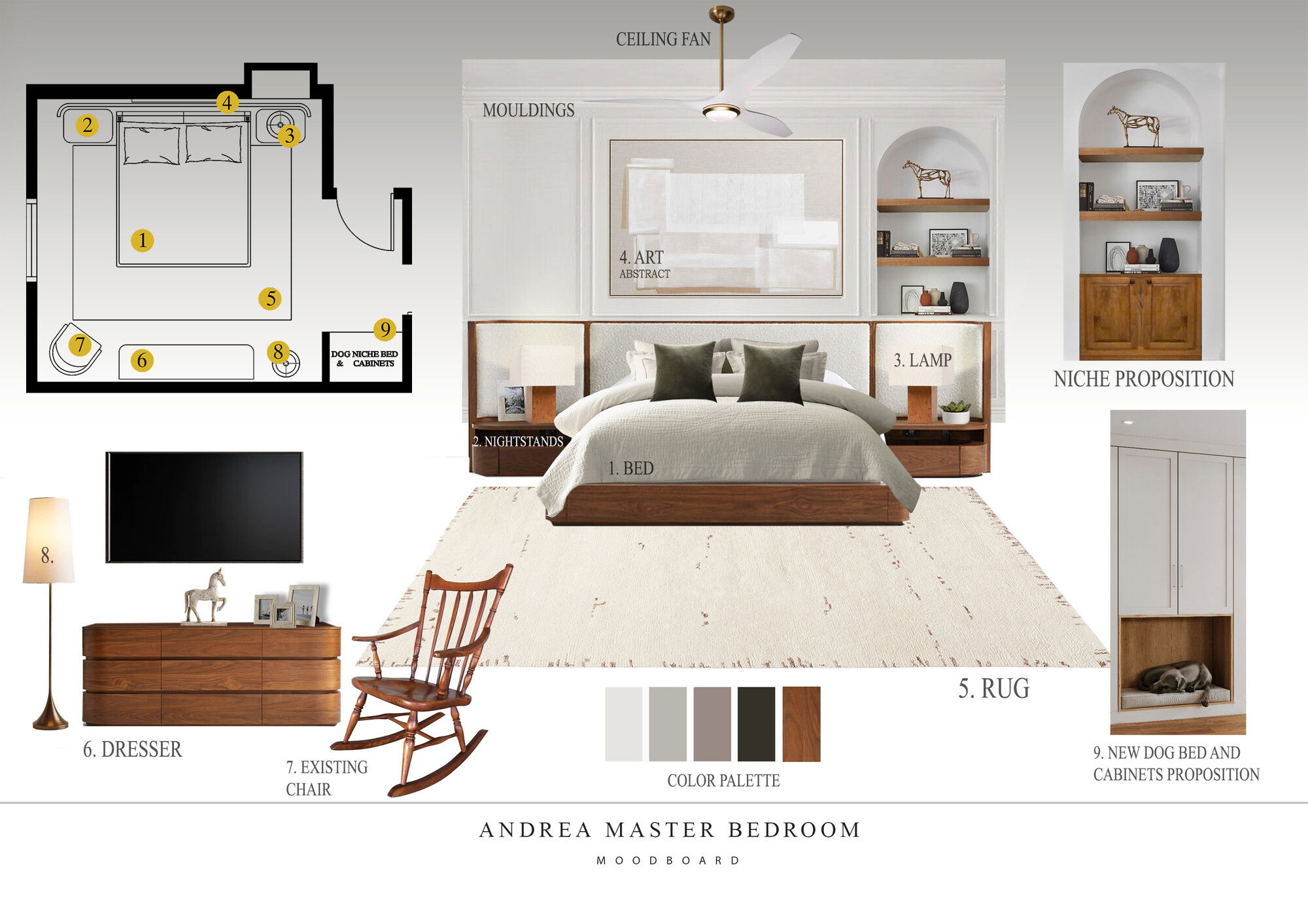 Ideas de diseño interior de dormitorio en línea