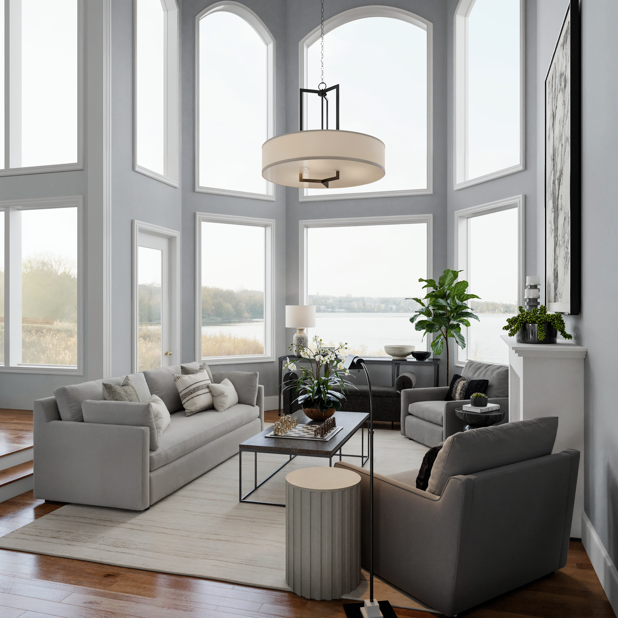 Online Designer Living Room 3D Model 3