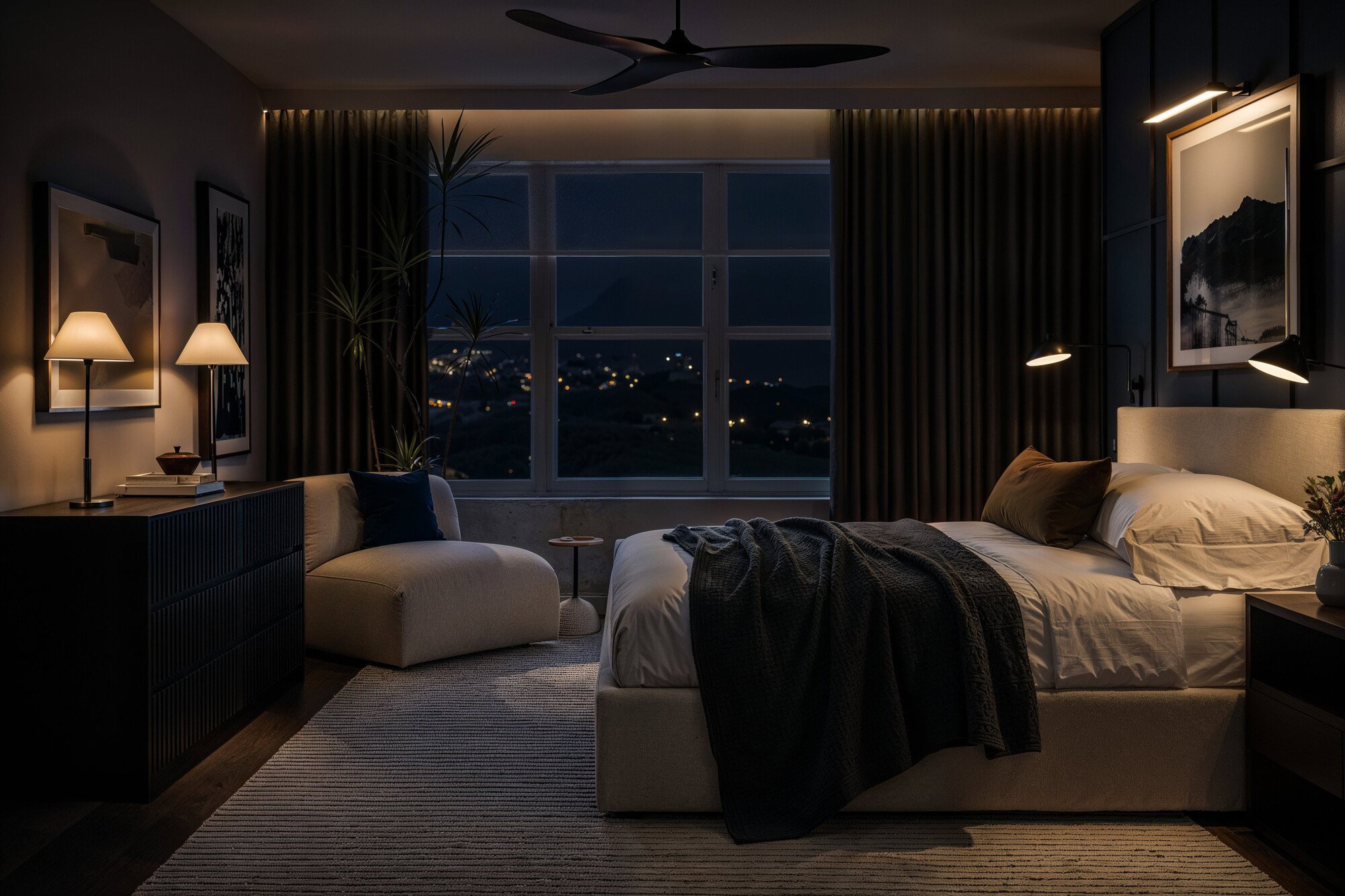 Online Designer Bedroom 3D Model 5