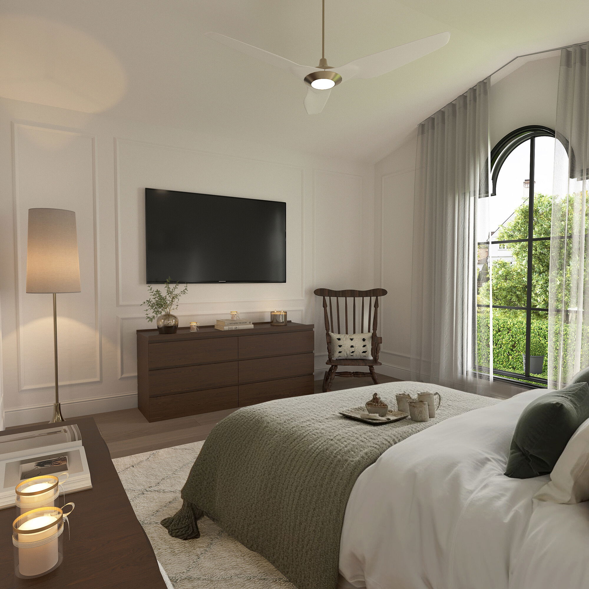 Online Designer Bedroom 3D Model 3