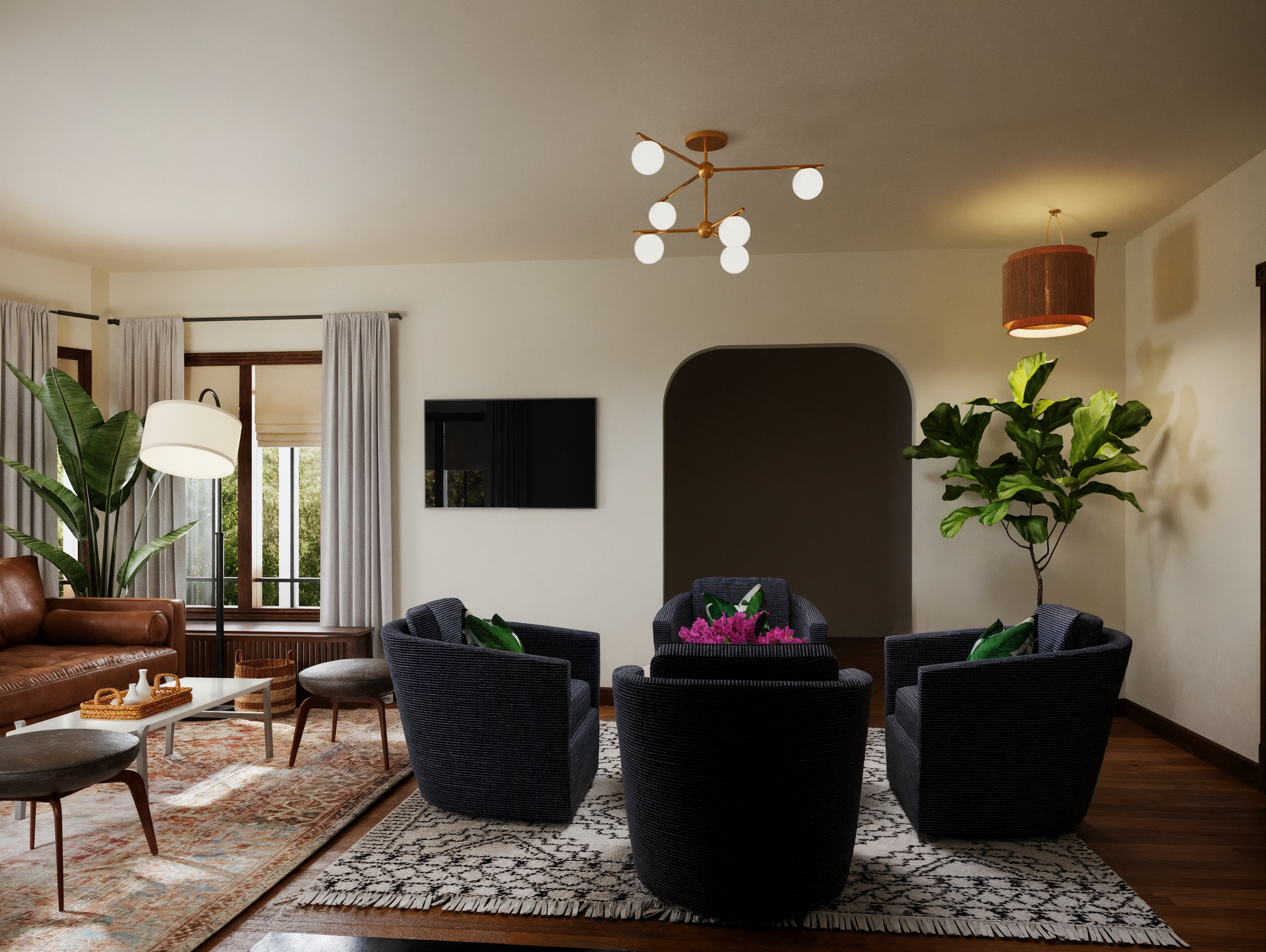 Online Designer Living Room 3D Model 2