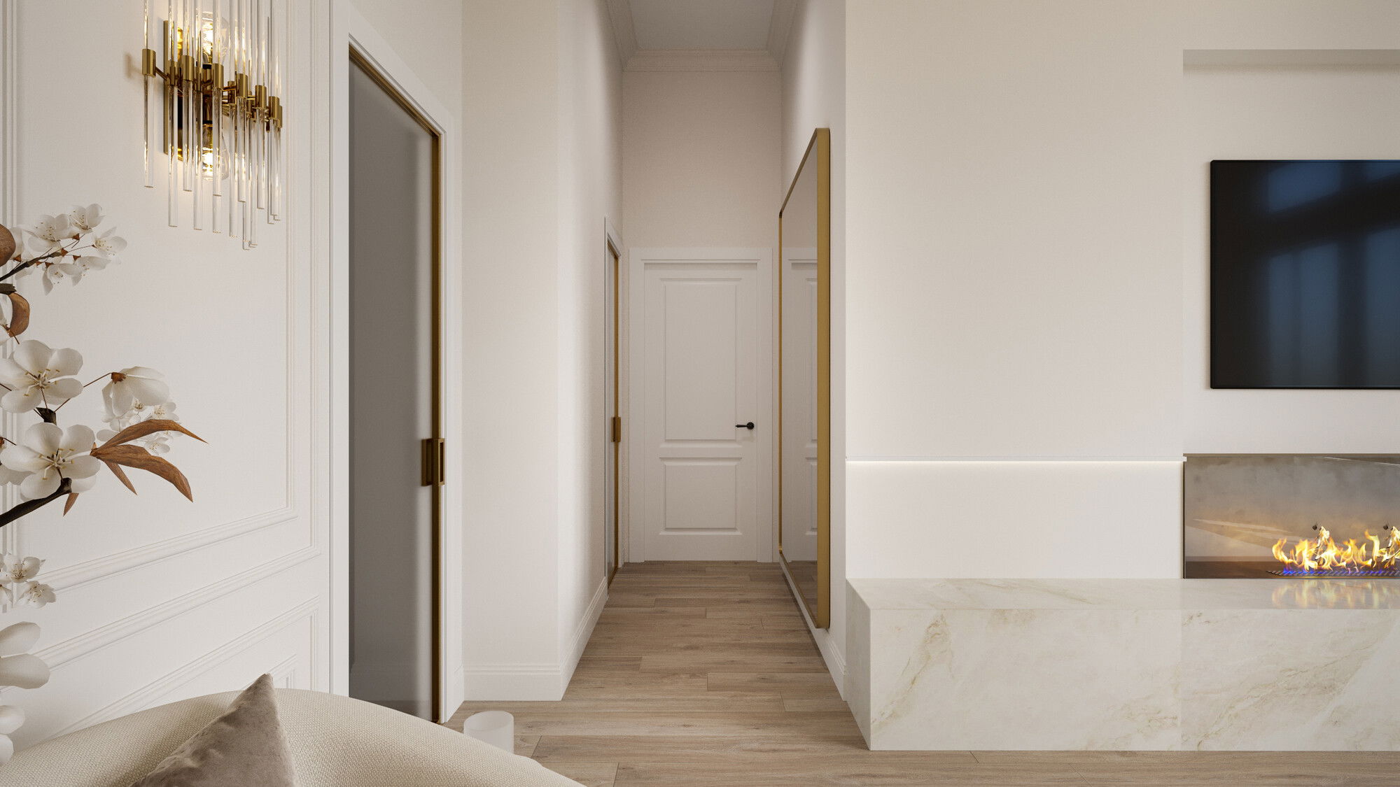 Modelo 3D de dormitorio de diseñador en línea 5