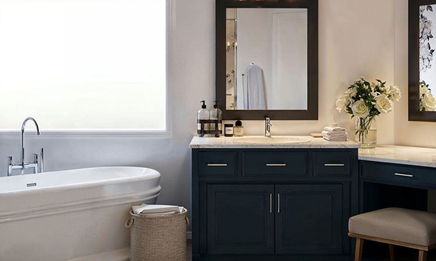 Transitional Style Master Bathroom Remodel 