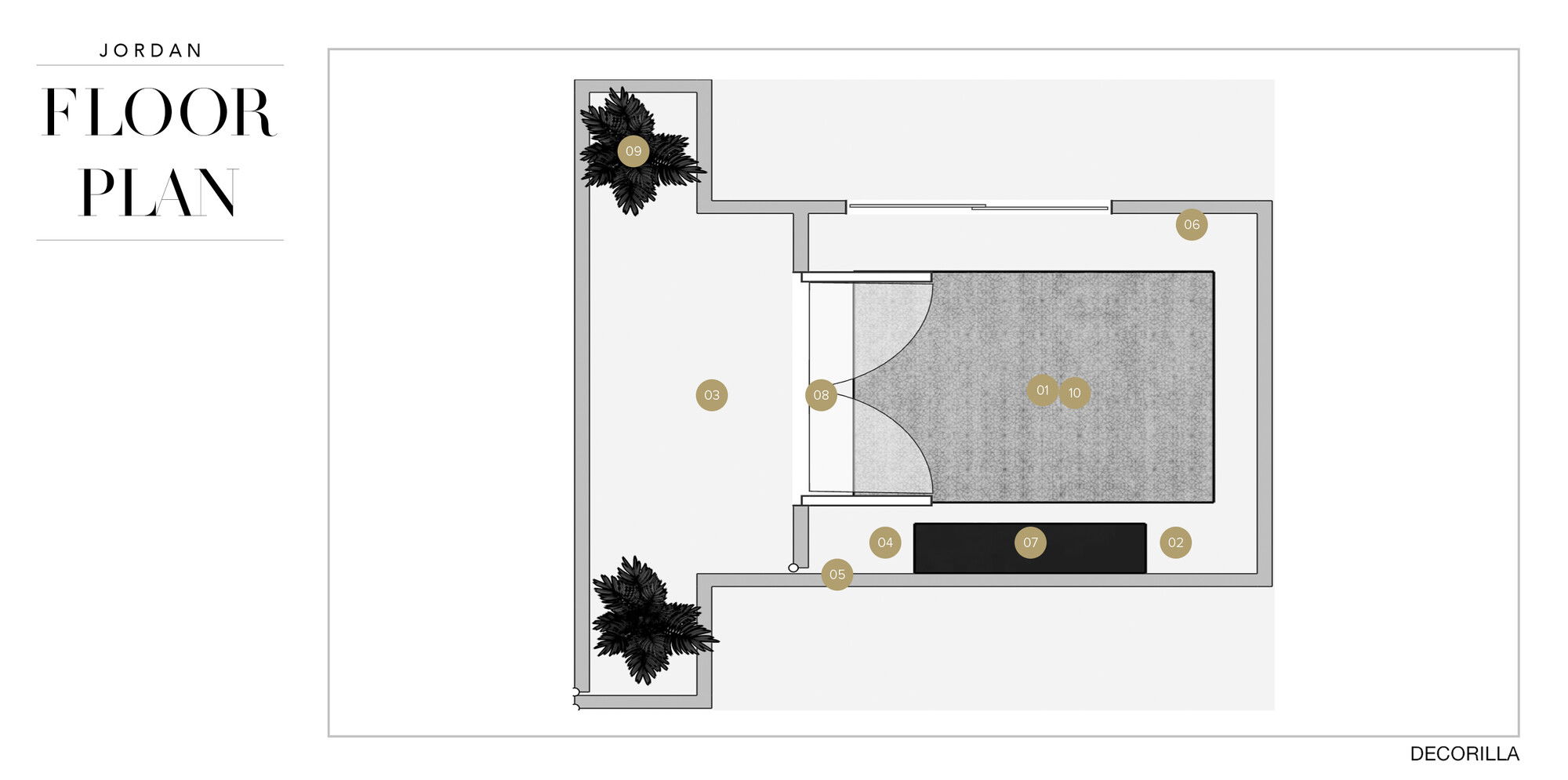 Online Designer Hallway/Entry Floorplan
