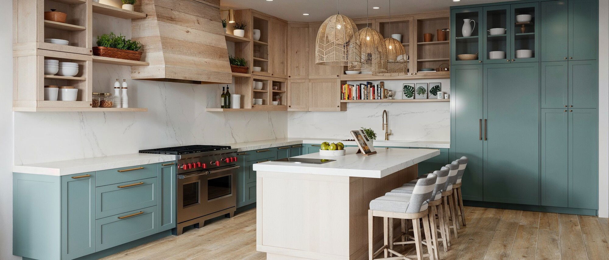 Biophilic Kitchen Design by top Hollywood interior designers