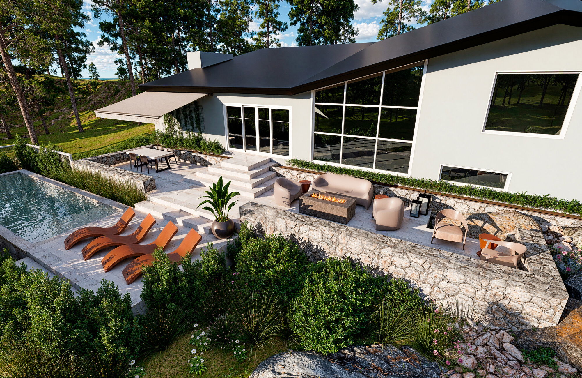 Online Designer Patio 3D Model 3