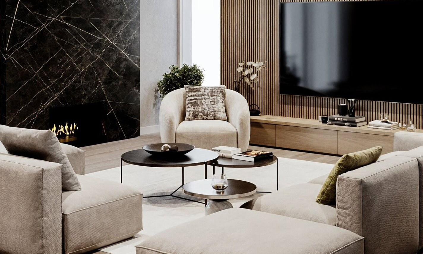 Modern Masculine Interior Design by top Little Rock interior designers