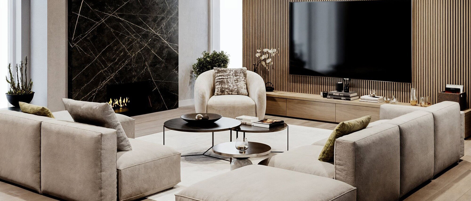 Modern Masculine Interior Design by top Little Rock interior designers