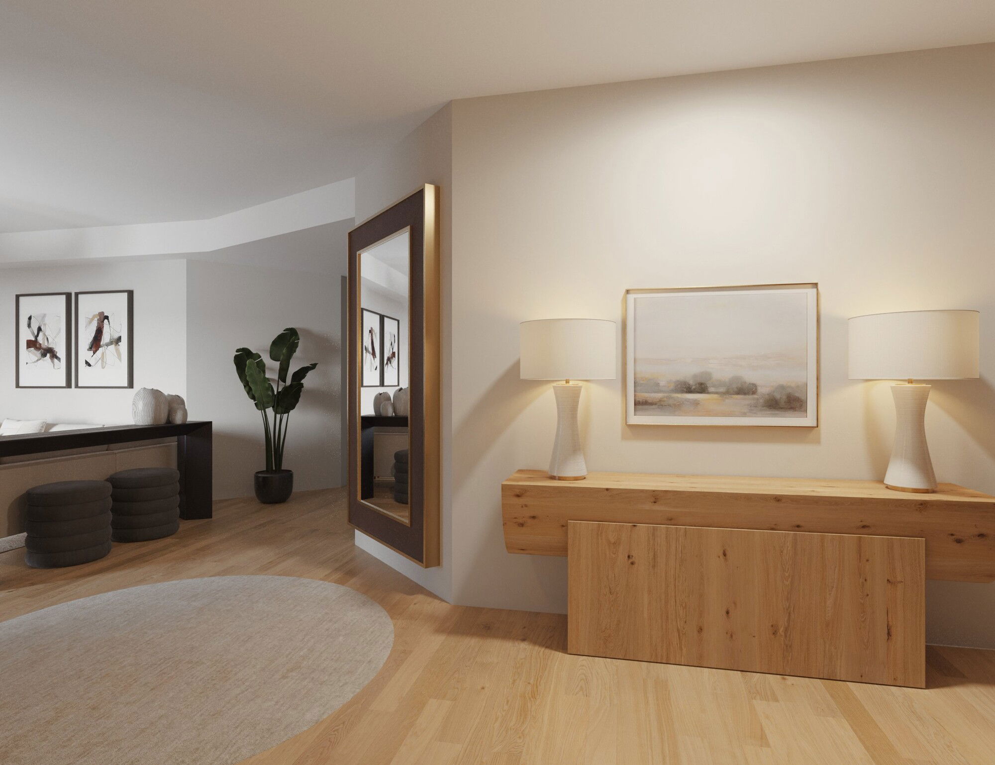 Online Designer Living Room 3D Model 3