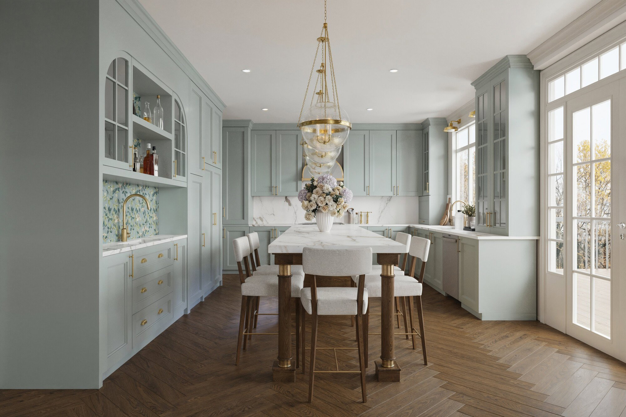 Online Designer Kitchen 3D Model 1