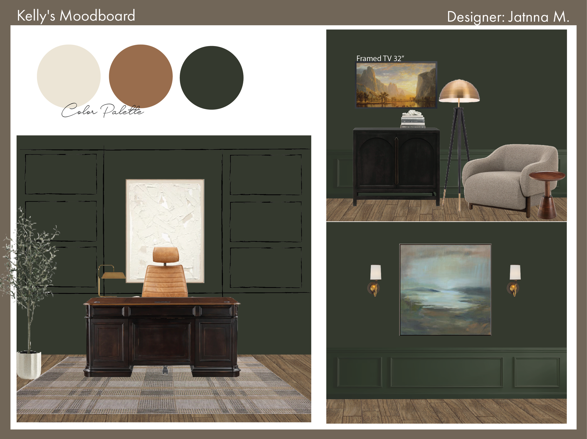 Ideas de diseño interior para hogar/oficina pequeña en línea