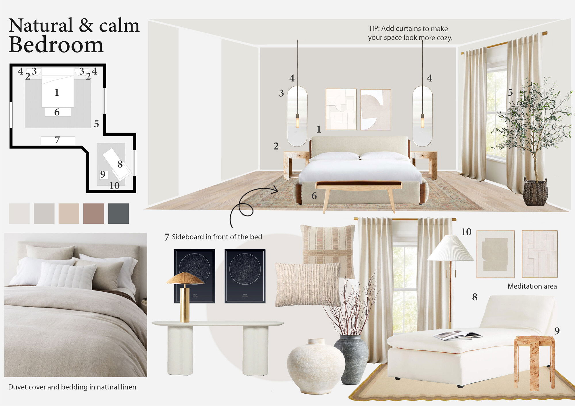 Ideas de diseño interior de dormitorio en línea