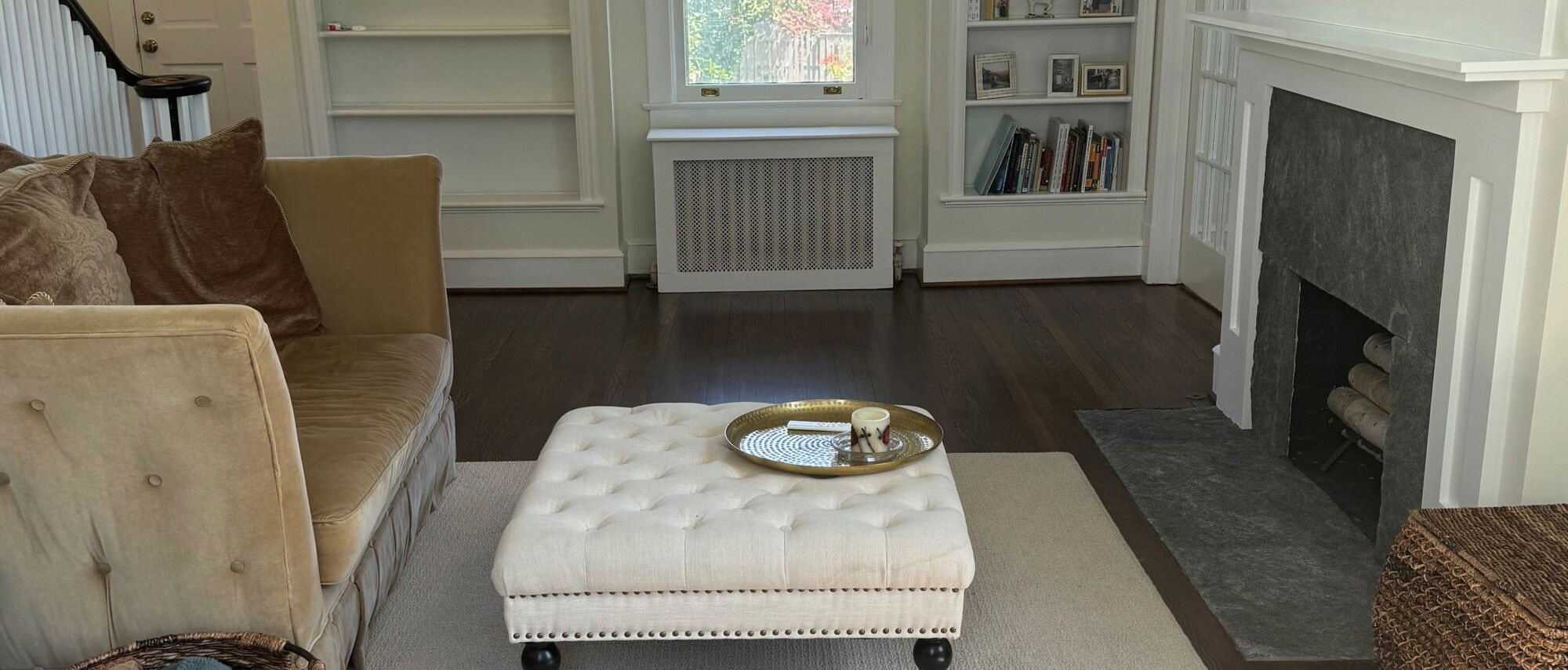 1930s Colonial Living Room Design- Before Photo