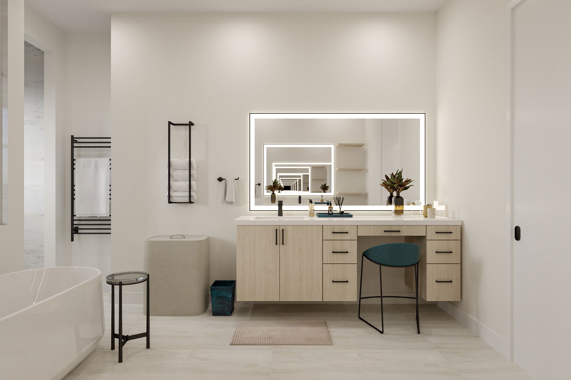 Online Designer Bathroom 3D Model 4