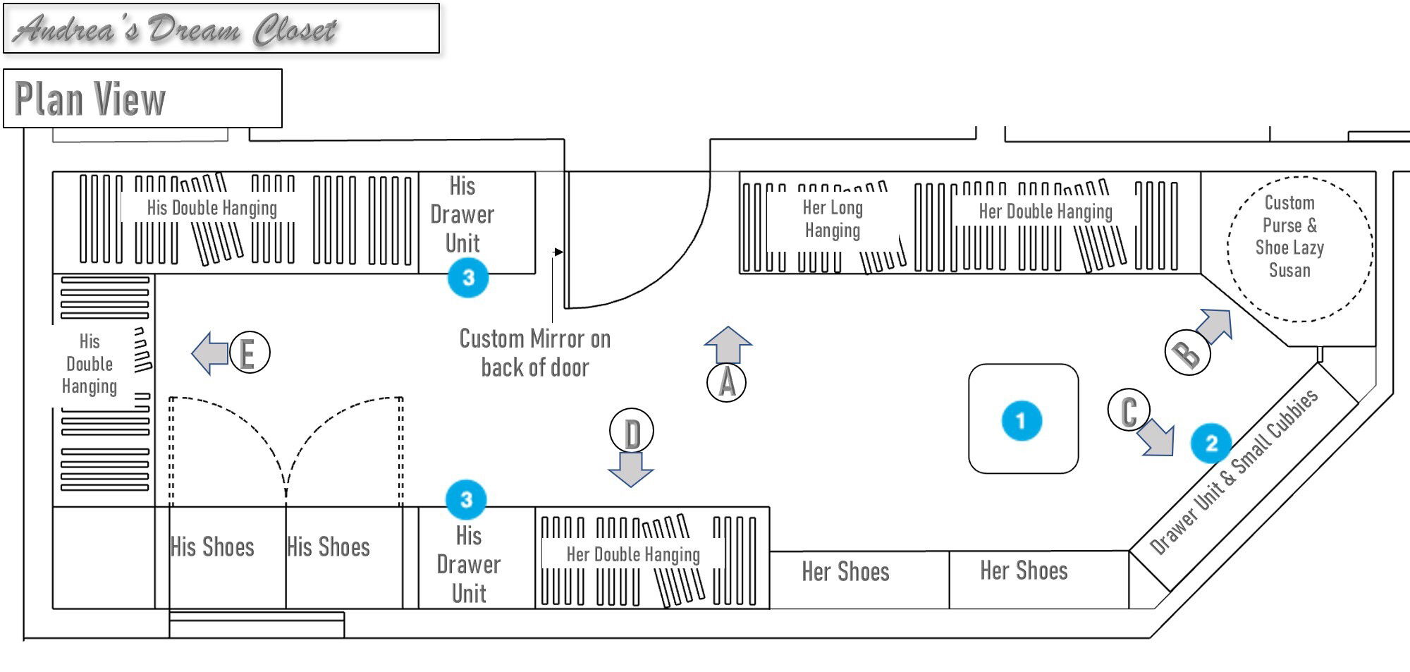 Online Designer Bedroom Floorplan