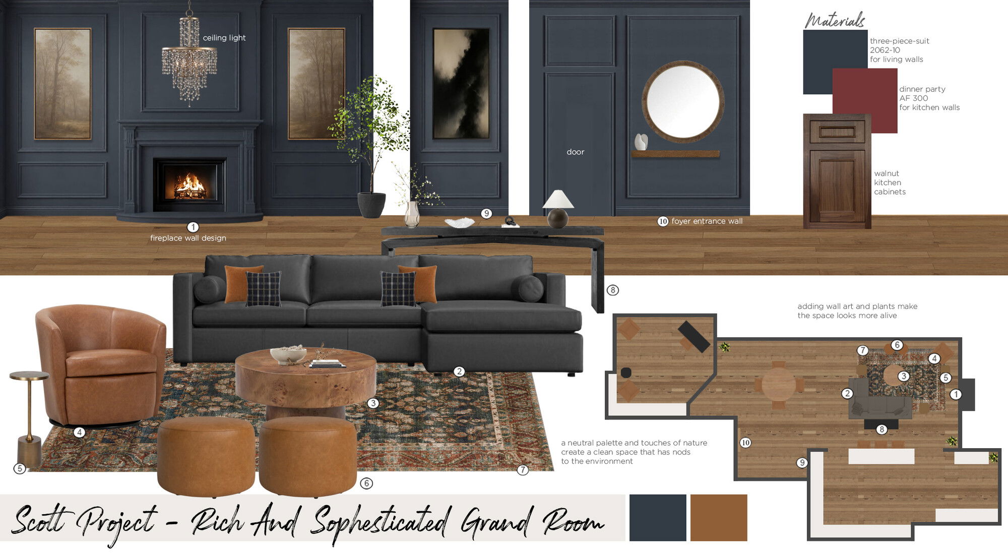 Online Designer Combined Living/Dining Interior Design Ideas