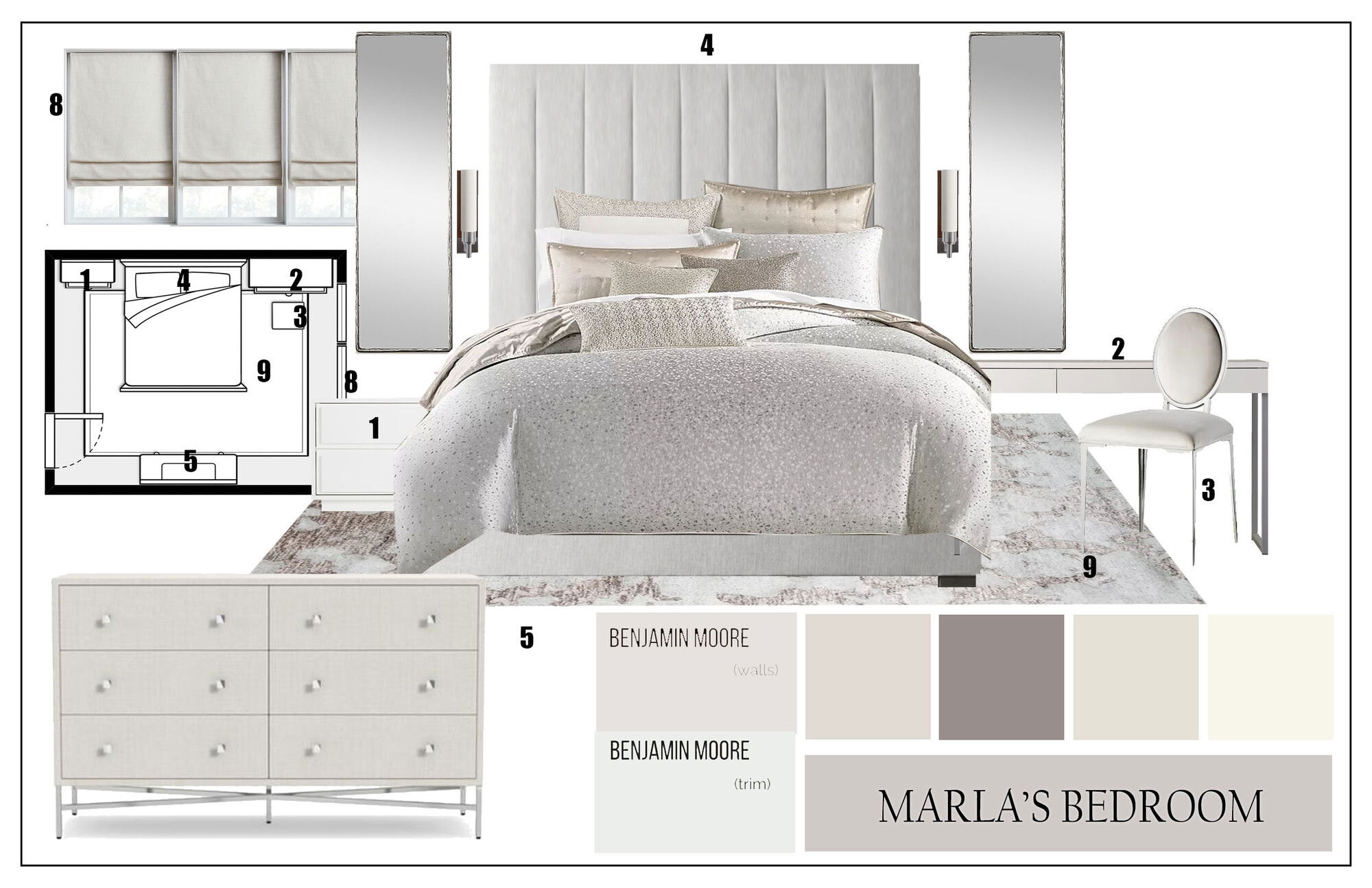 Ideas de diseño interior de dormitorio en línea