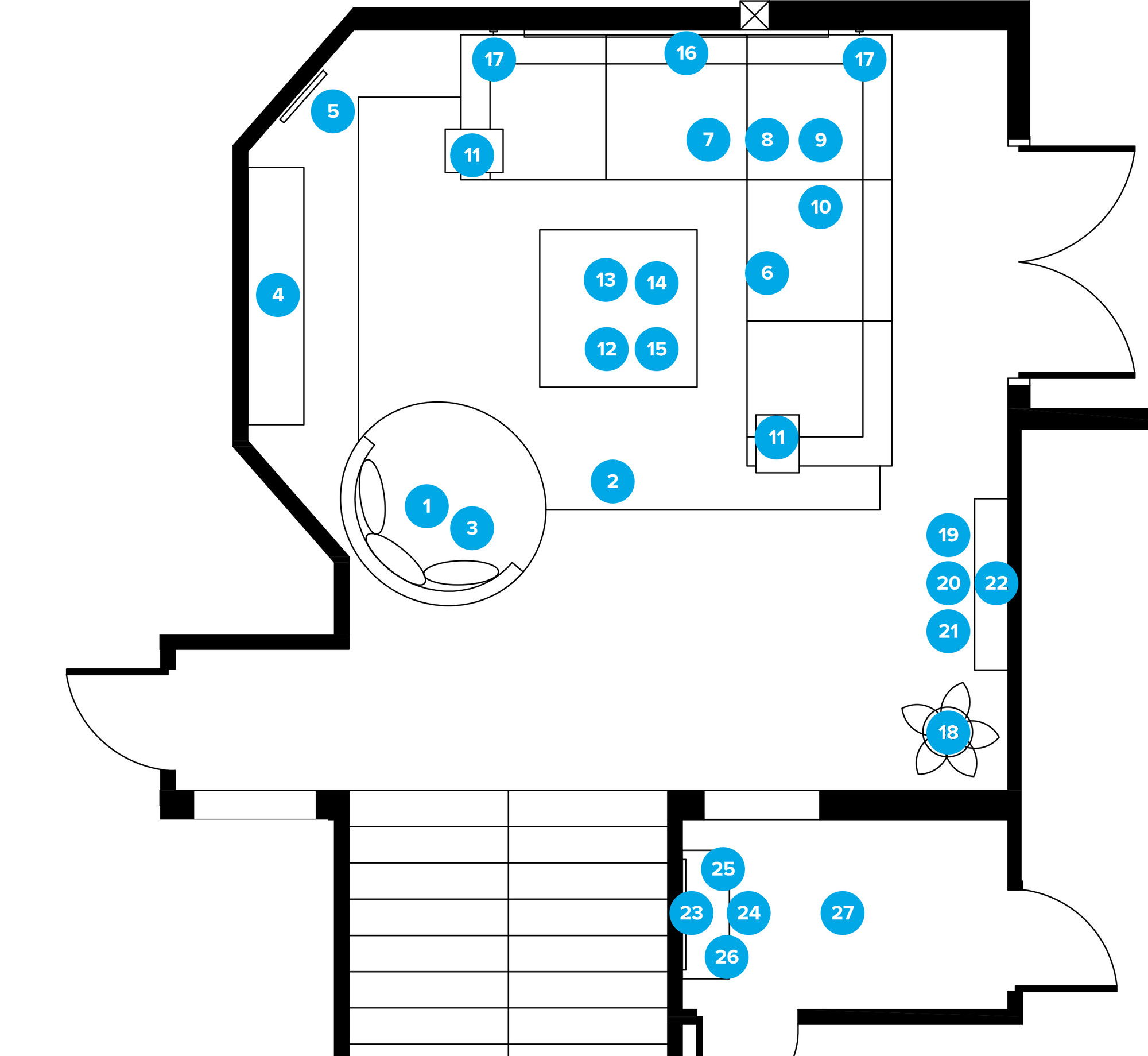 Online Designer Living Room Floorplan