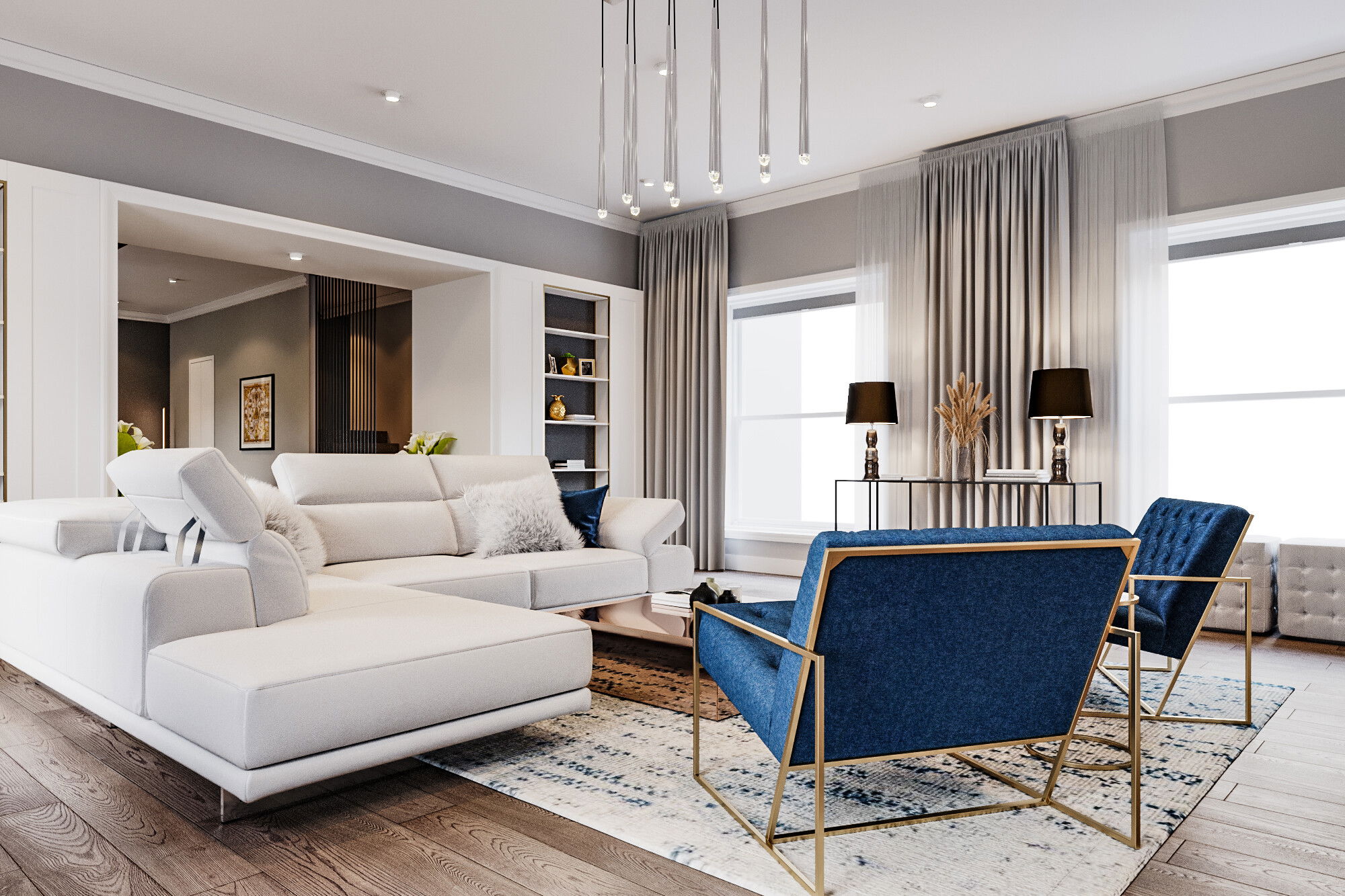 Contemporary Home Makeover Dinning Room 