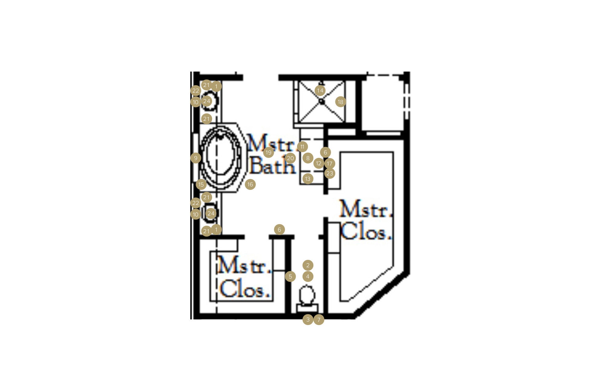 Online Designer Bathroom Floorplan
