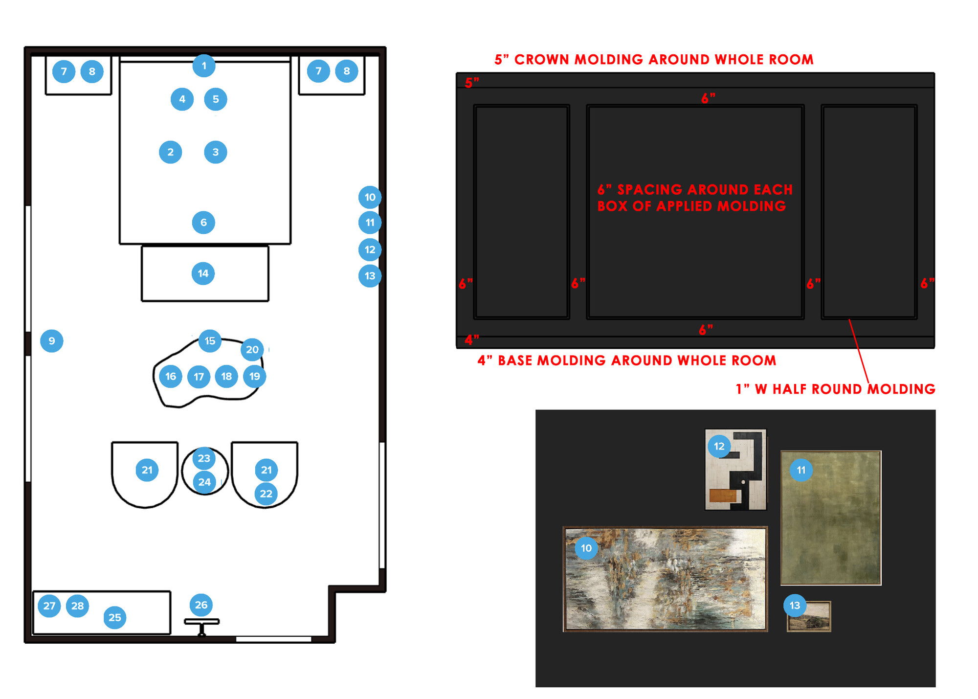 Online Designer Bedroom Floorplan