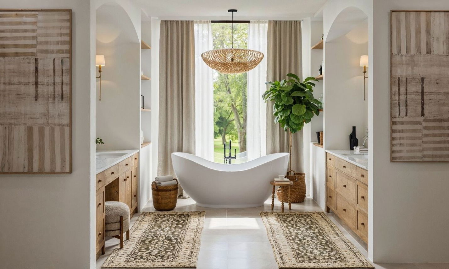 Rustic Modern Tudor Remodel with Wood Finishes by top Wilmington interior designers