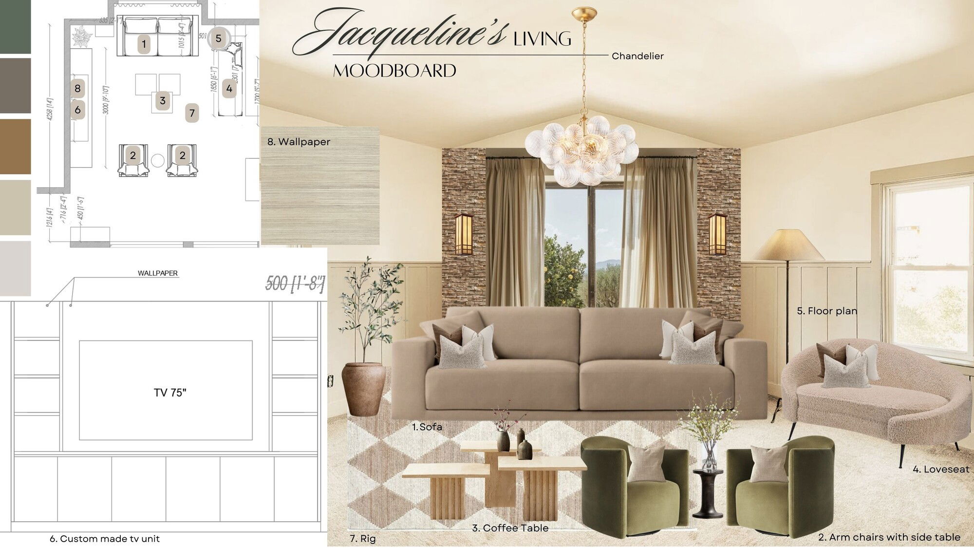 Ideas De Diseño Interior De Sala De Estar De Diseñador En Línea