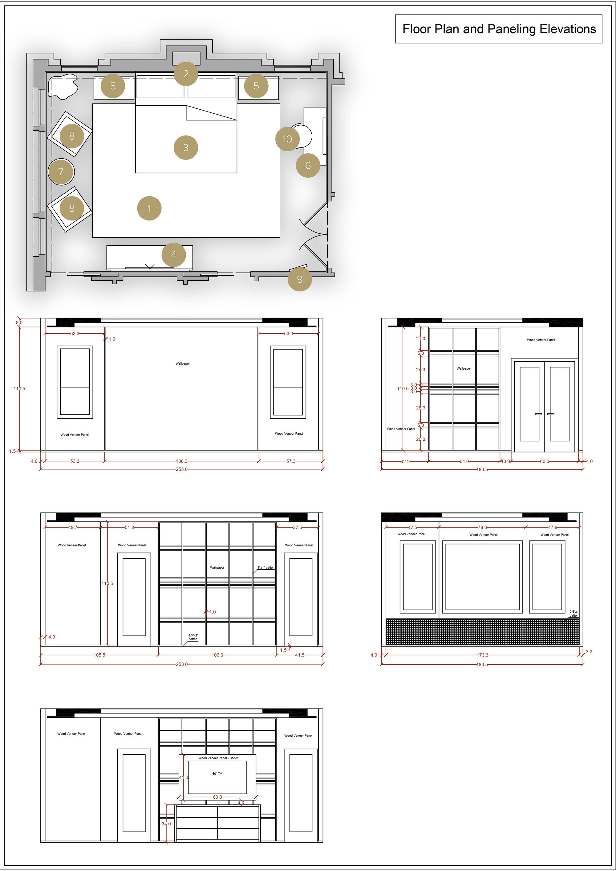 Online Designer Bedroom Floorplan