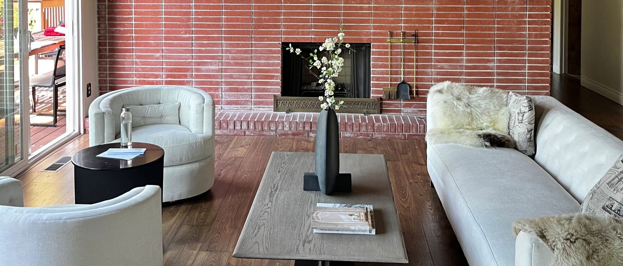 Elegant Contemporary Great Room Design- Before Photo