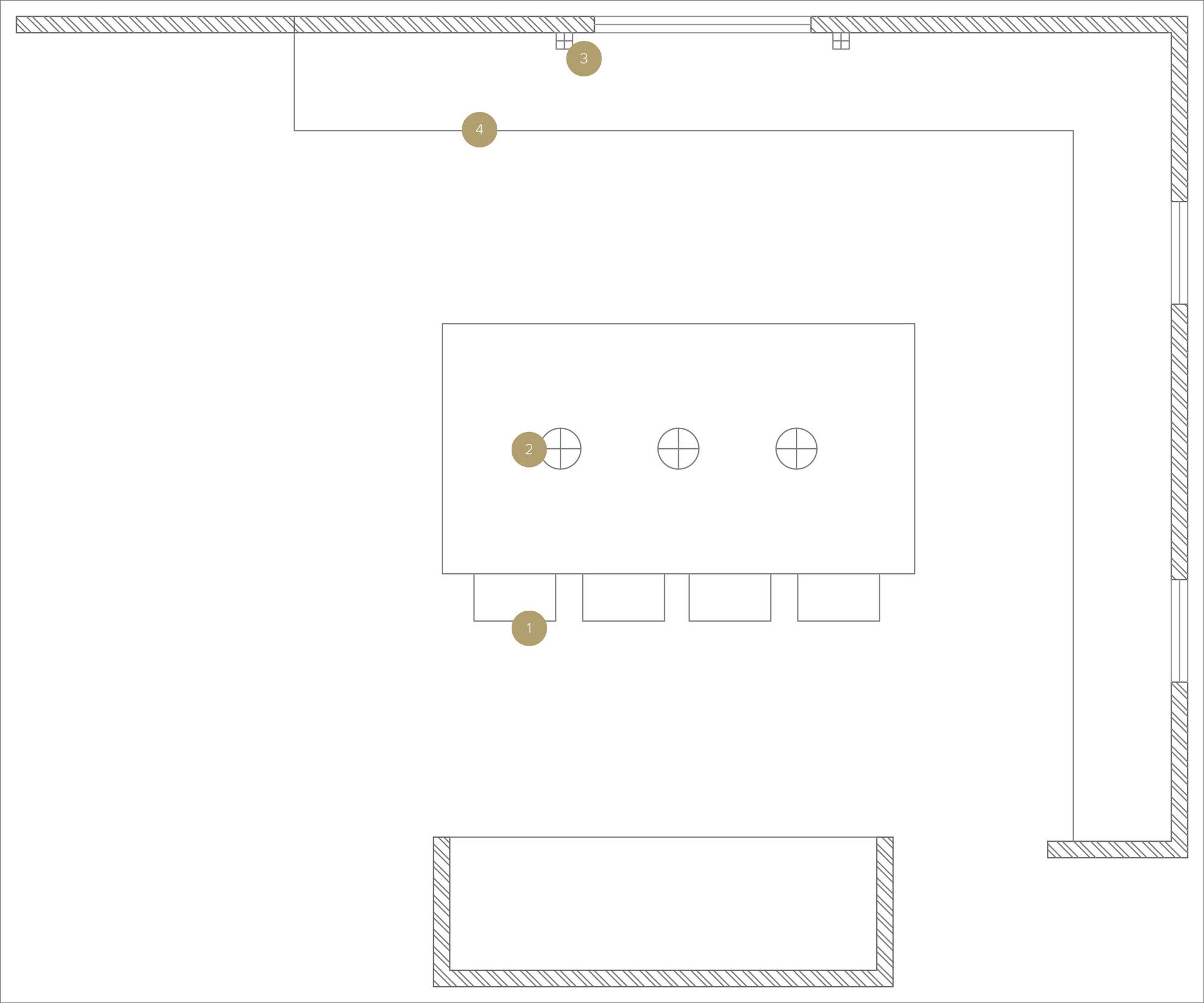 Online Designer Kitchen Floorplan