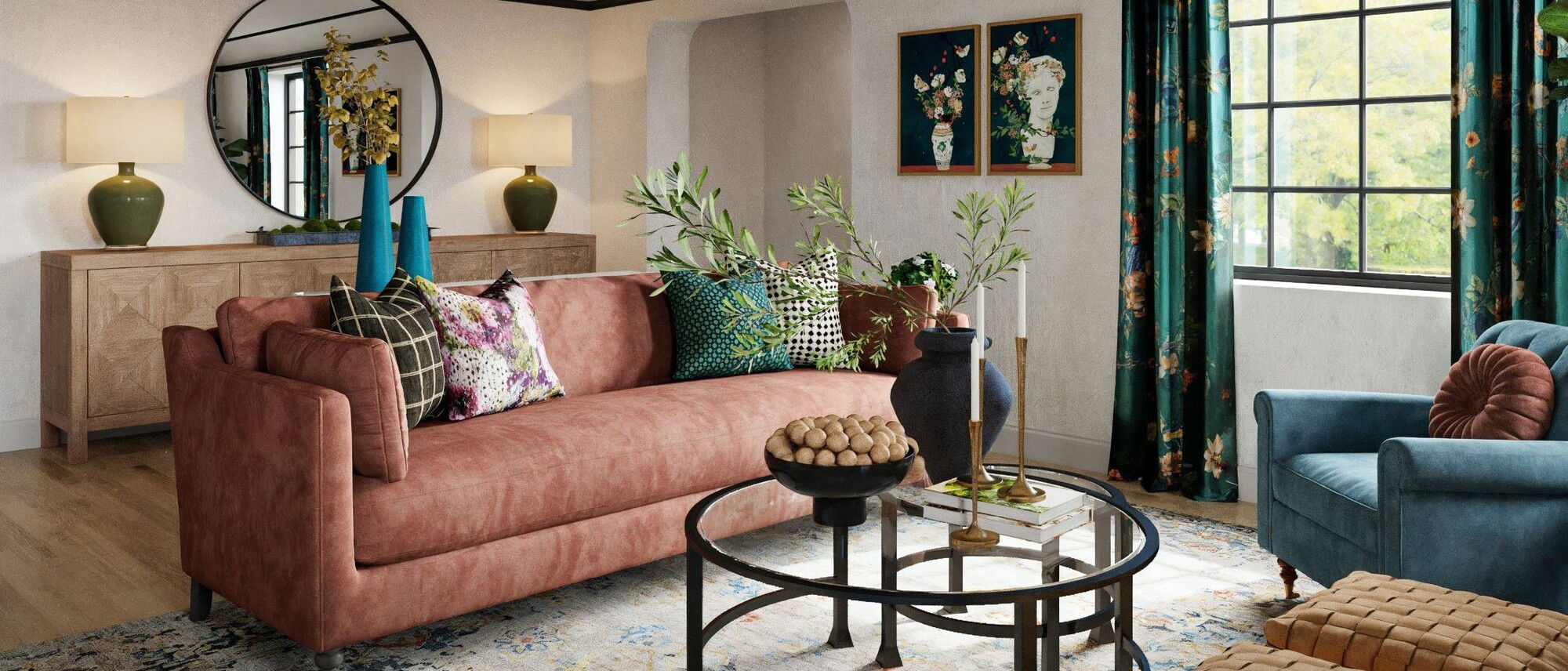 Eclectic Tudor Home Interior Design by top Colorado Springs interior designers