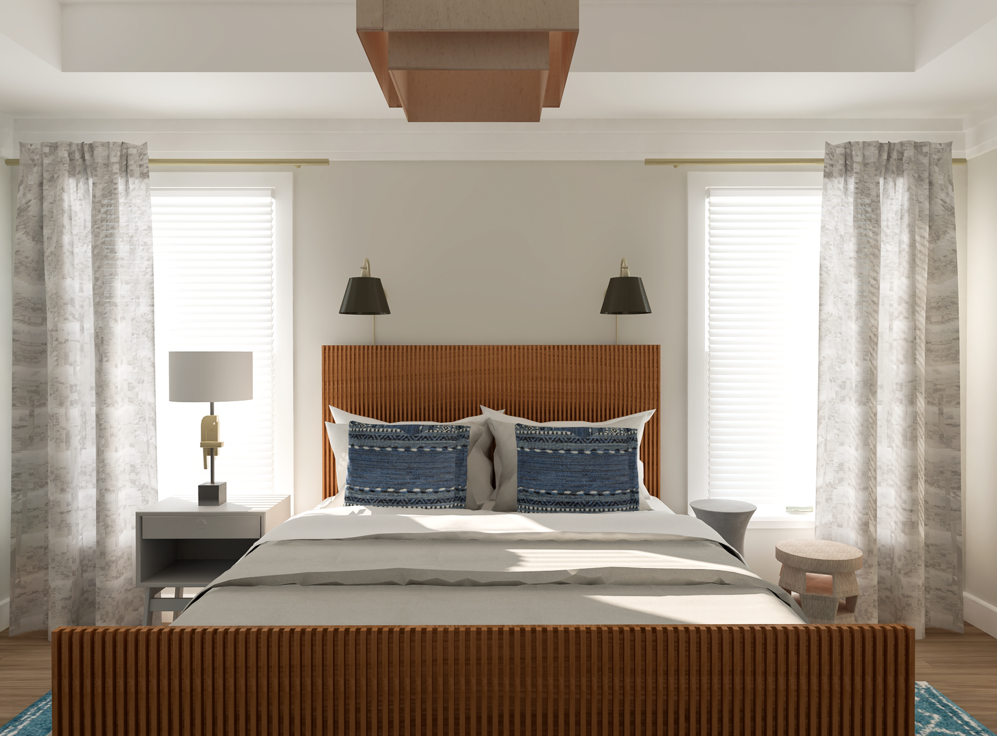 Online Designer Bedroom 3D Model 1