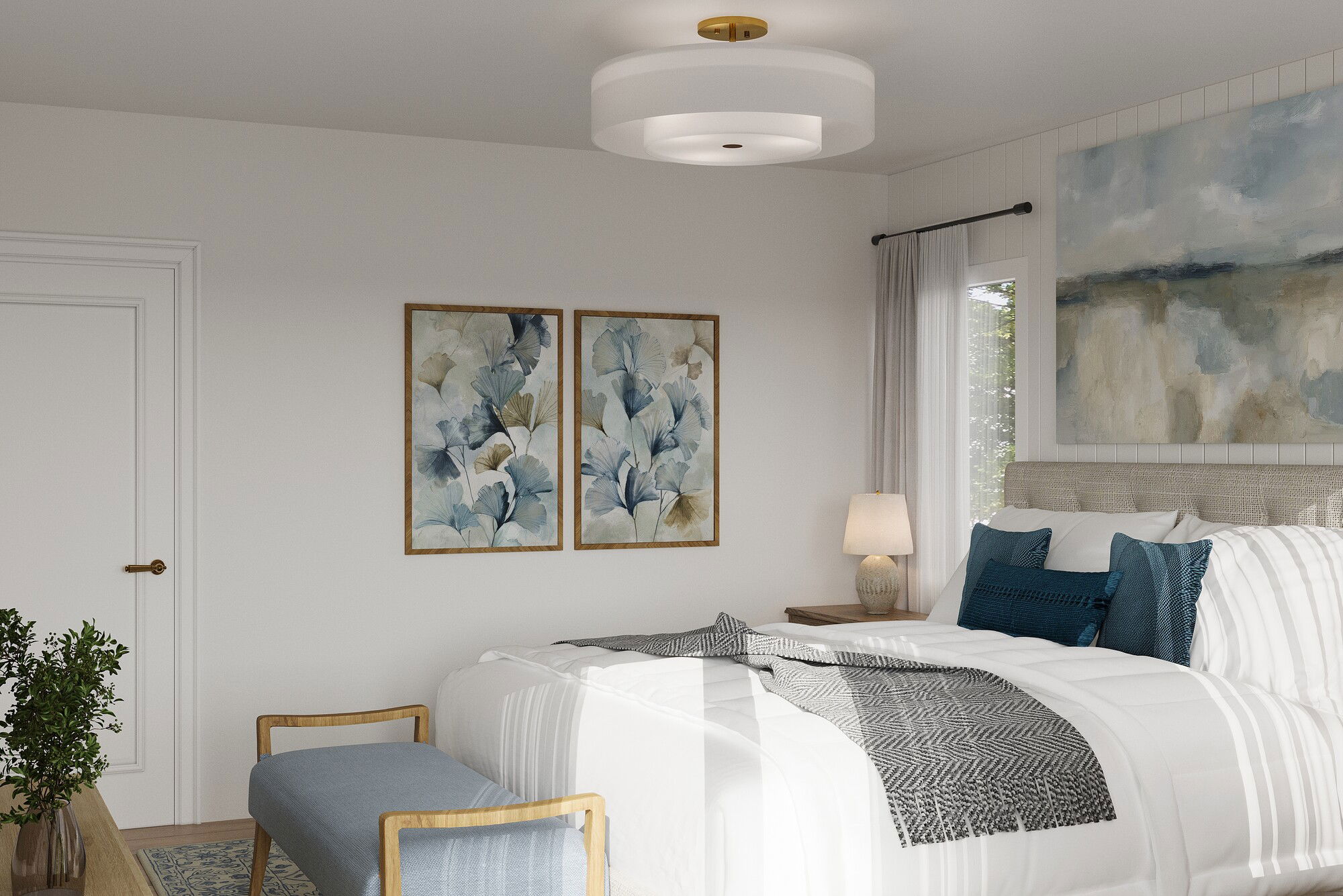 Online Designer Bedroom 3D Model 3