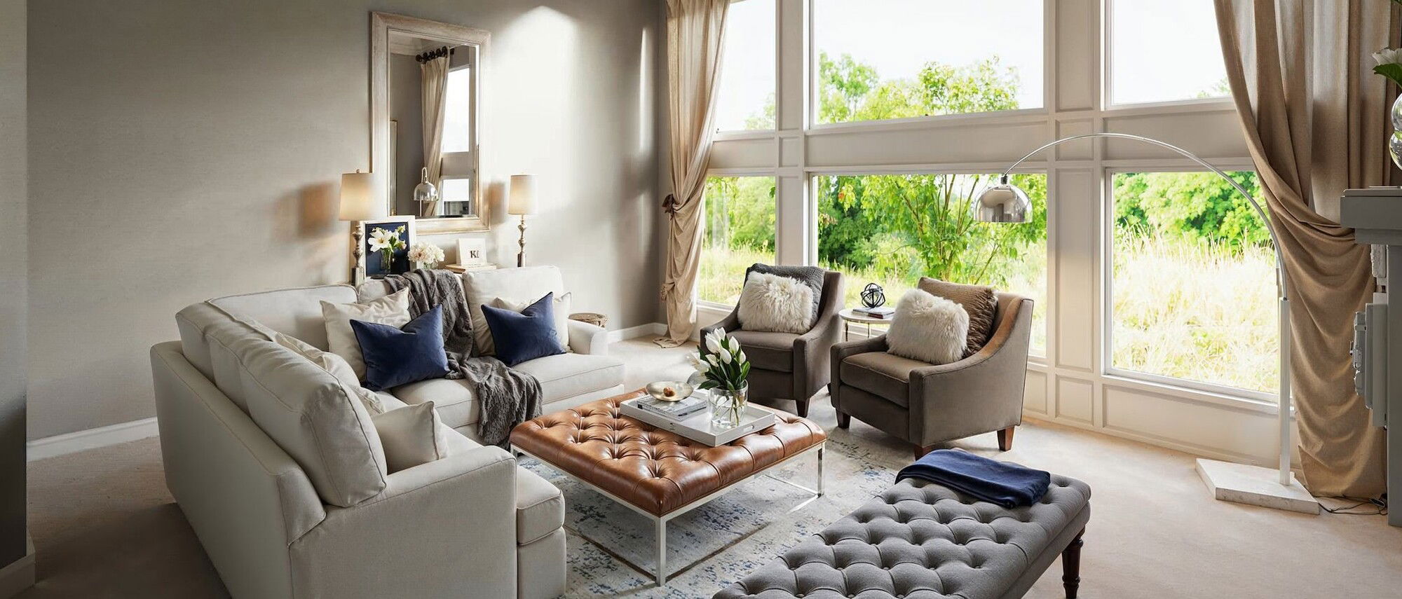 Classic & Elegant Neutral Living Room